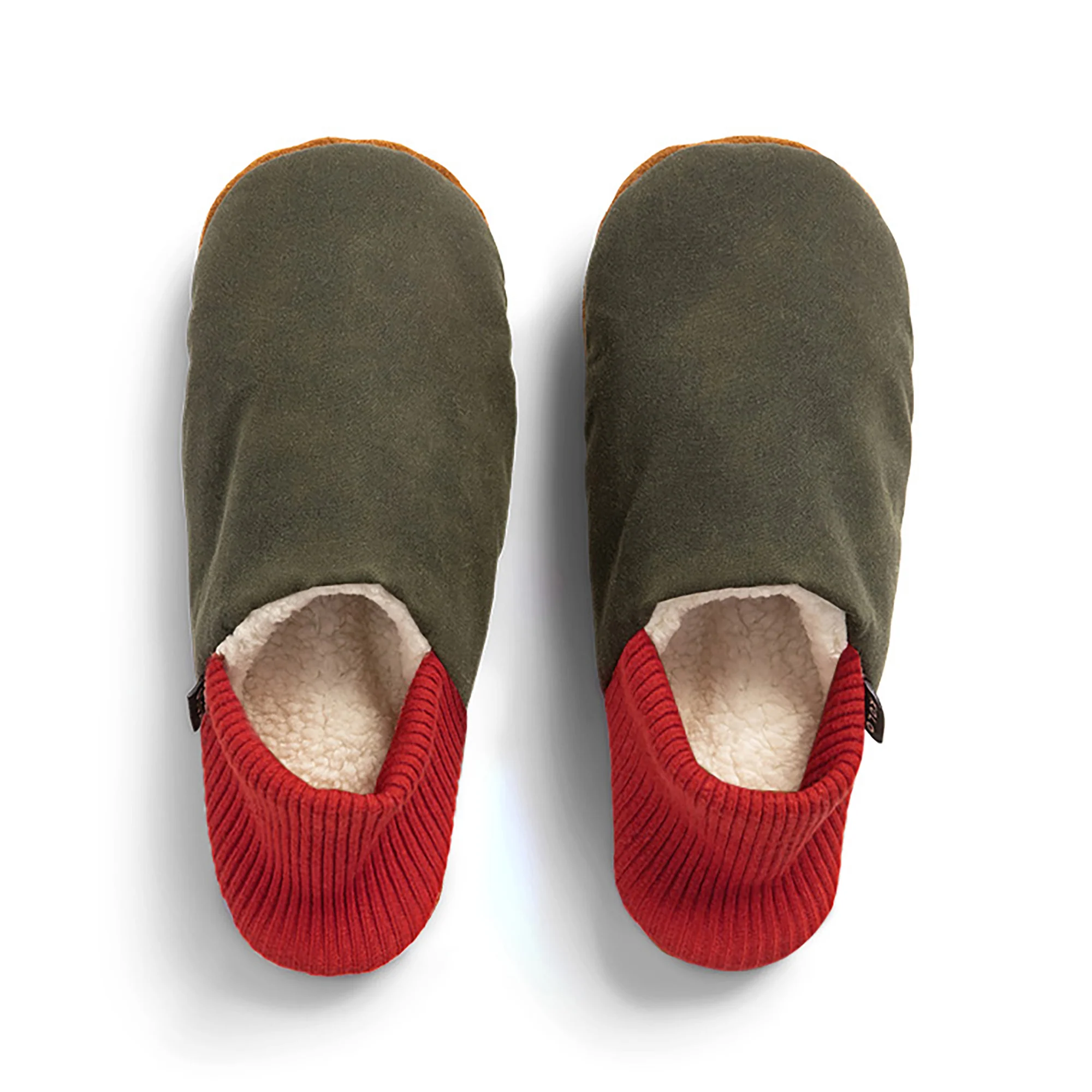 Aberdeen Waxed Canvas House Shoes - Sherpa-Lined - Image 3