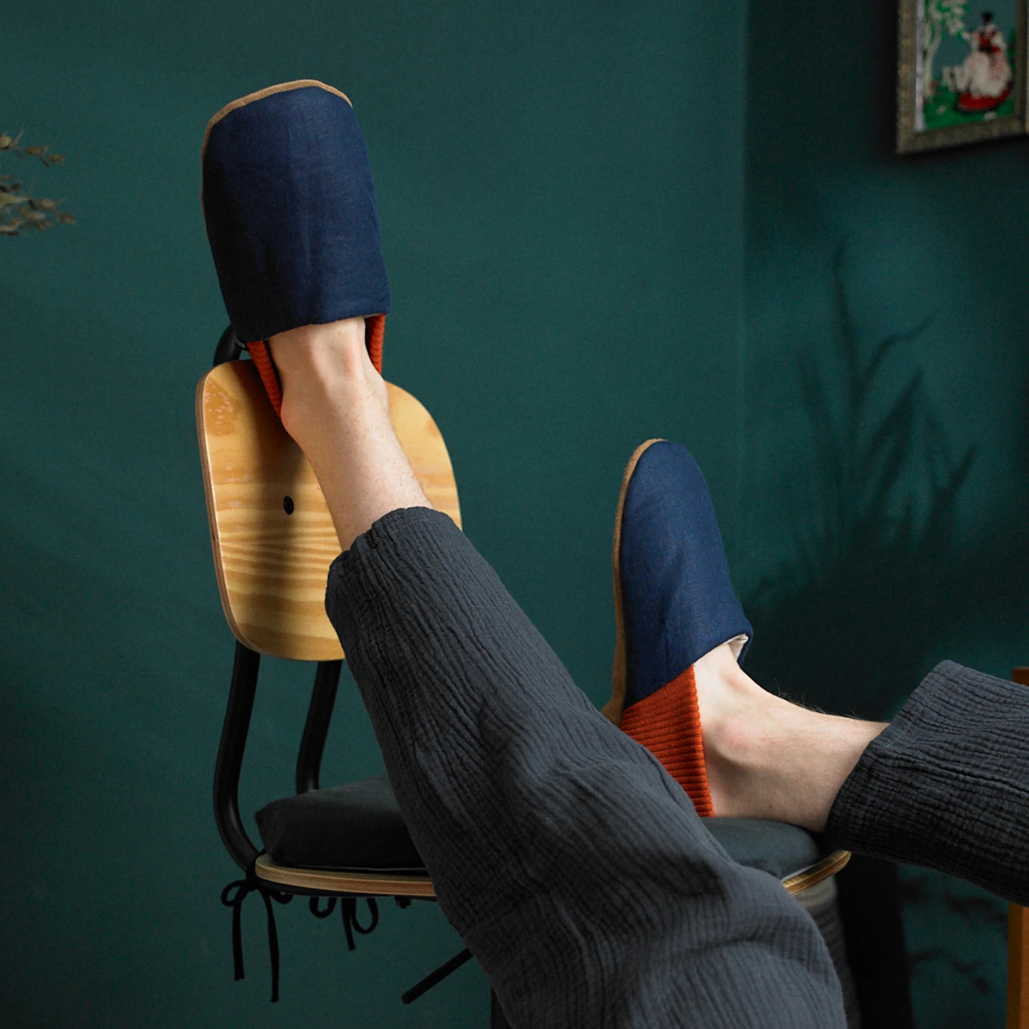 Damson Linen House Shoes - Image 6