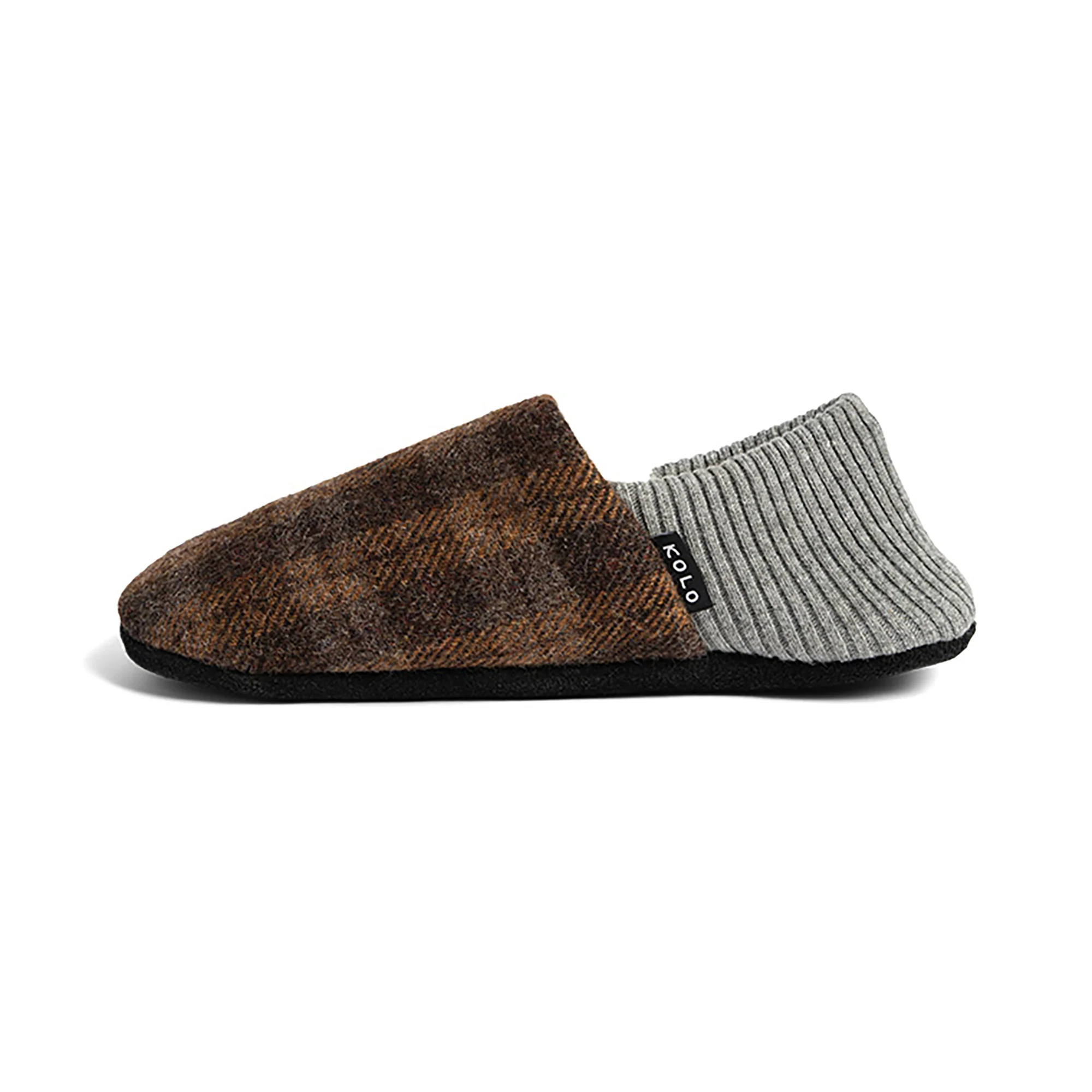 Lanton Tweed House Shoes - Fur-Lined - Image 11