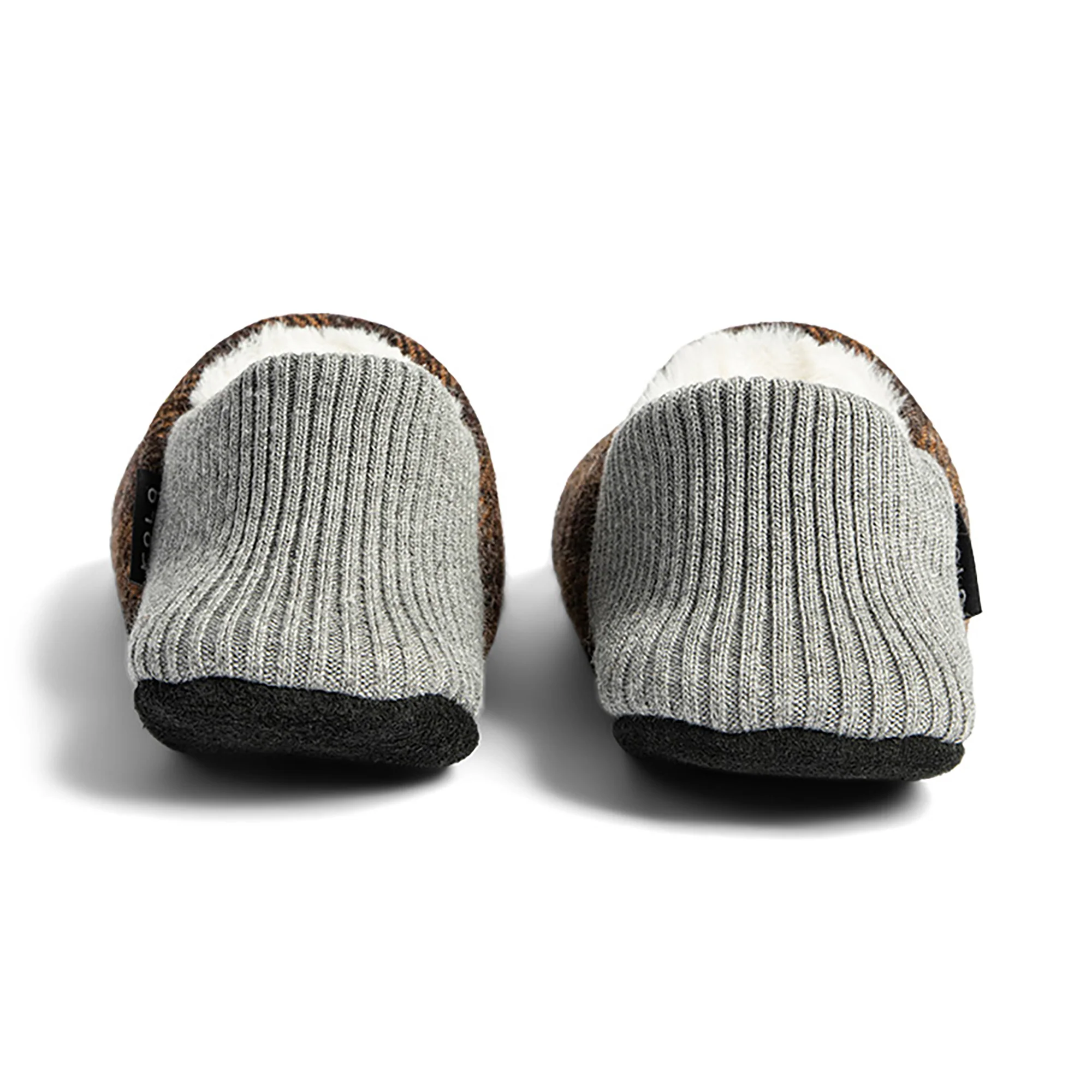 Lanton Tweed House Shoes - Fur-Lined - Image 14