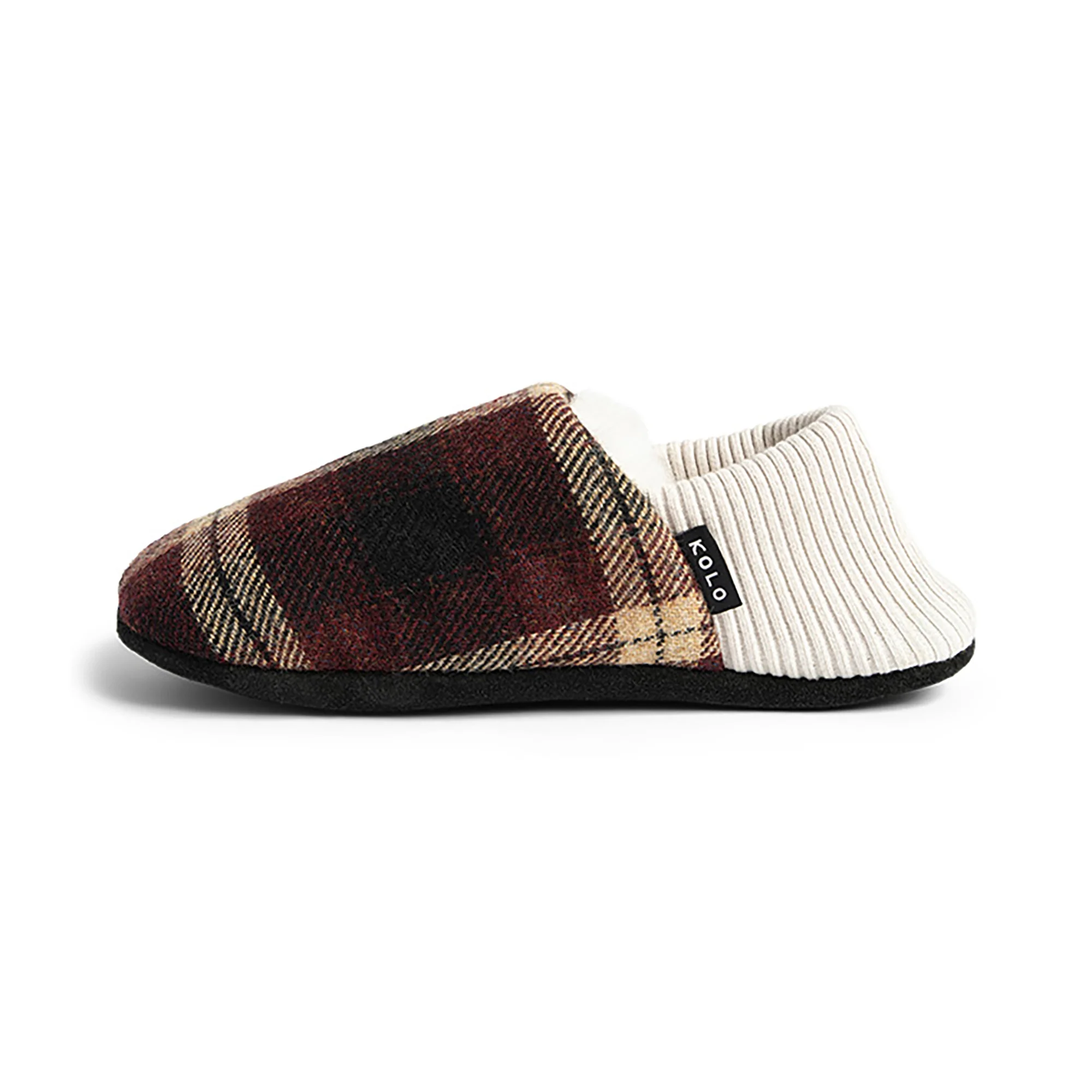 Lanton Tweed House Shoes - Fur-Lined - Image 6