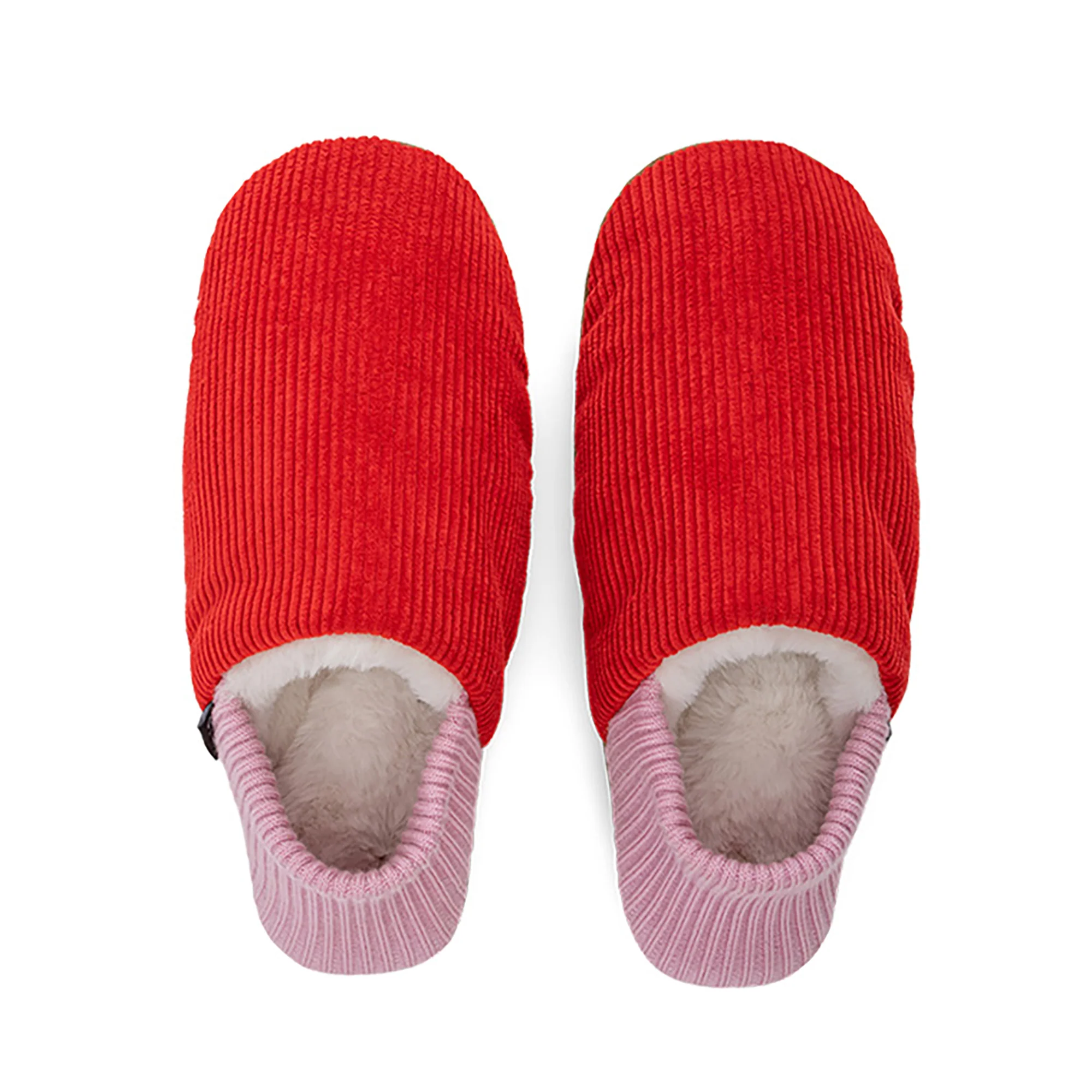 Willer Corduroy House Shoes - Fur-Lined - Image 3